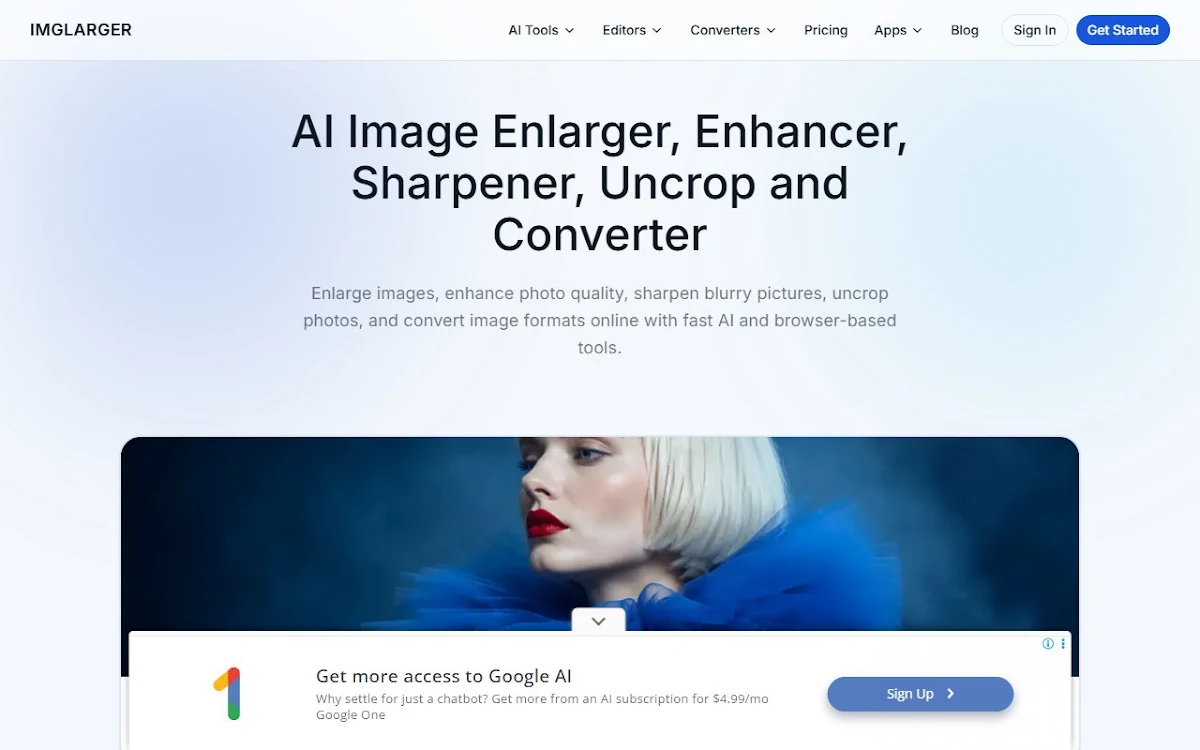 Captura de AI. Image Enlarger