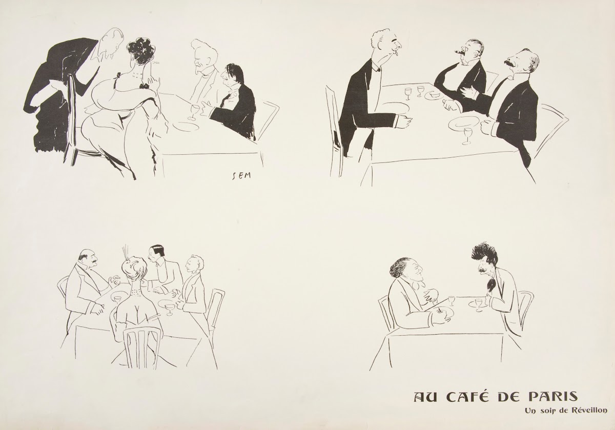 Au Café de Paris  Une soir de Réveillon 1904