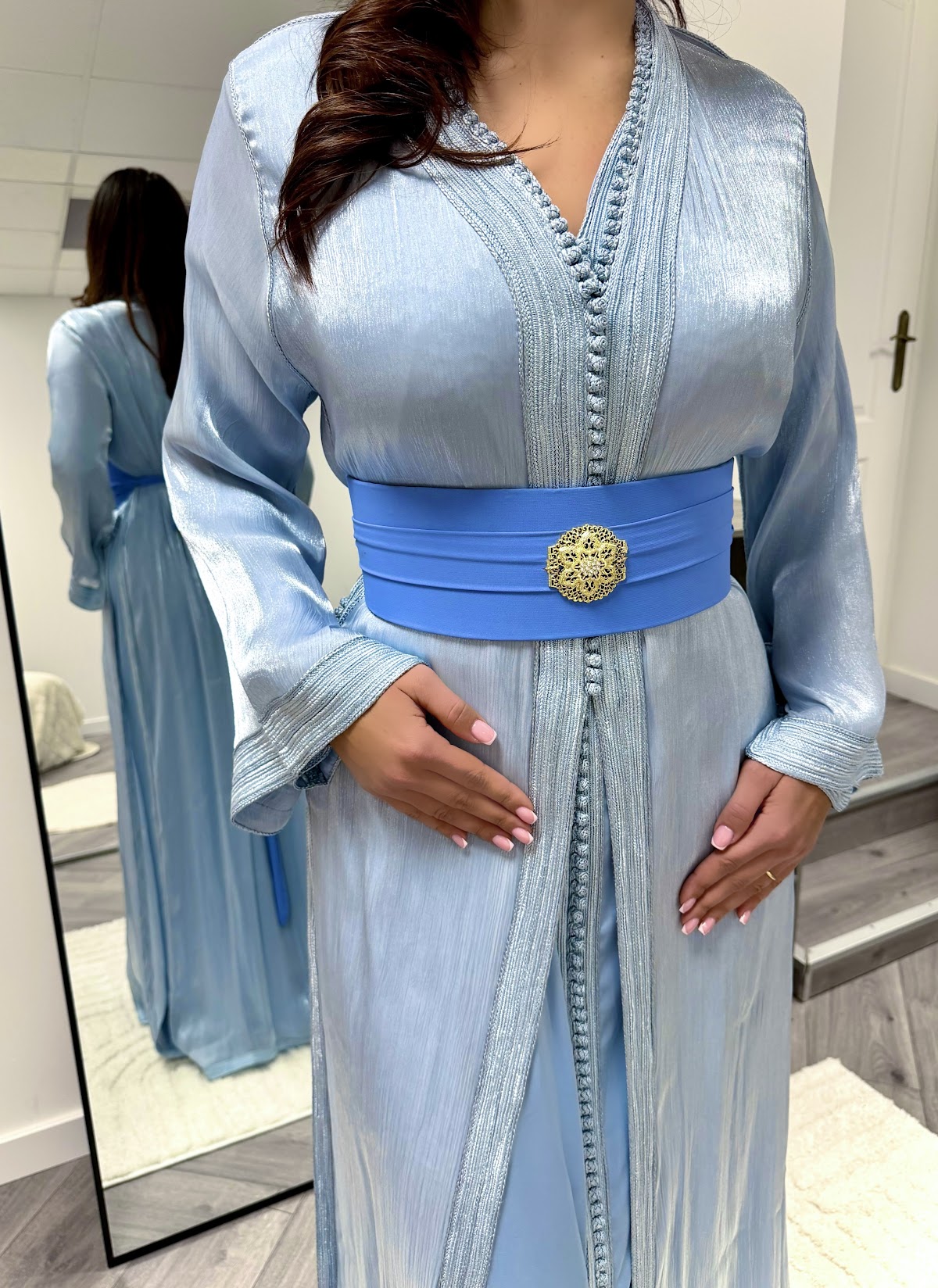 Organza bleu clair — Maison Zahr