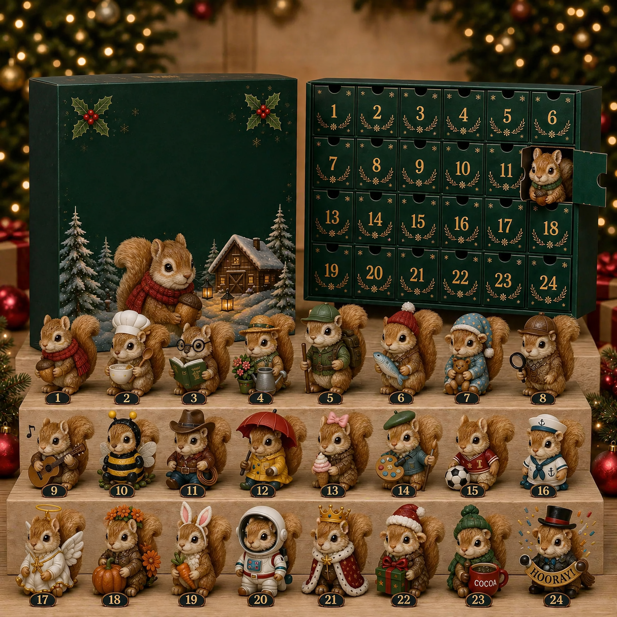 Magical Animal Advent Calendar made of Acrylic