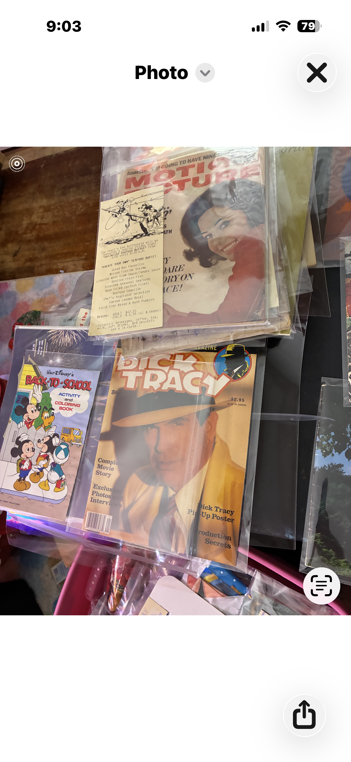 Dick Tracy Complete Movie Story Magazine from 1990, large-format souvenir edition featuring Warren Beatty, production photos, and pin-up poster insert