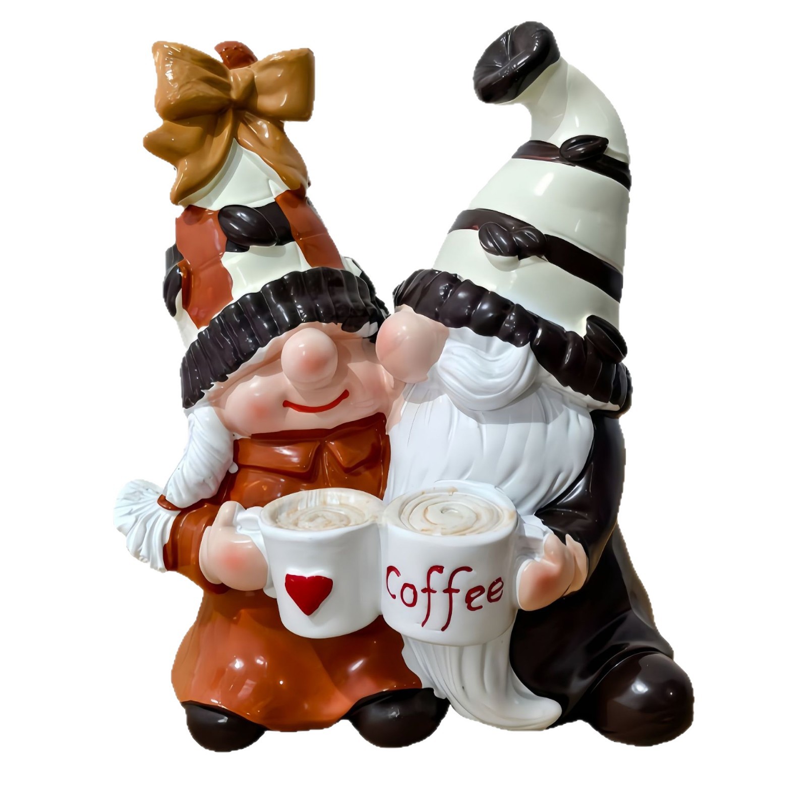 Christmas Gnome Pair made of Resin