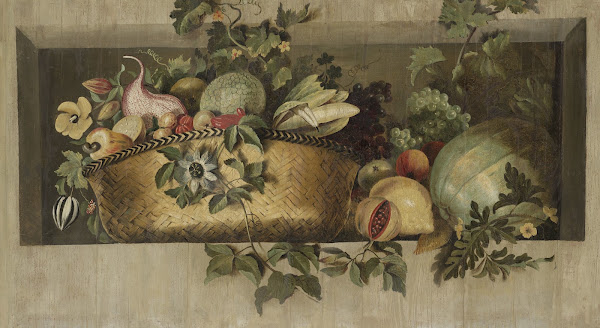 Stilleven met vruchten en bloemguirlandes 1645