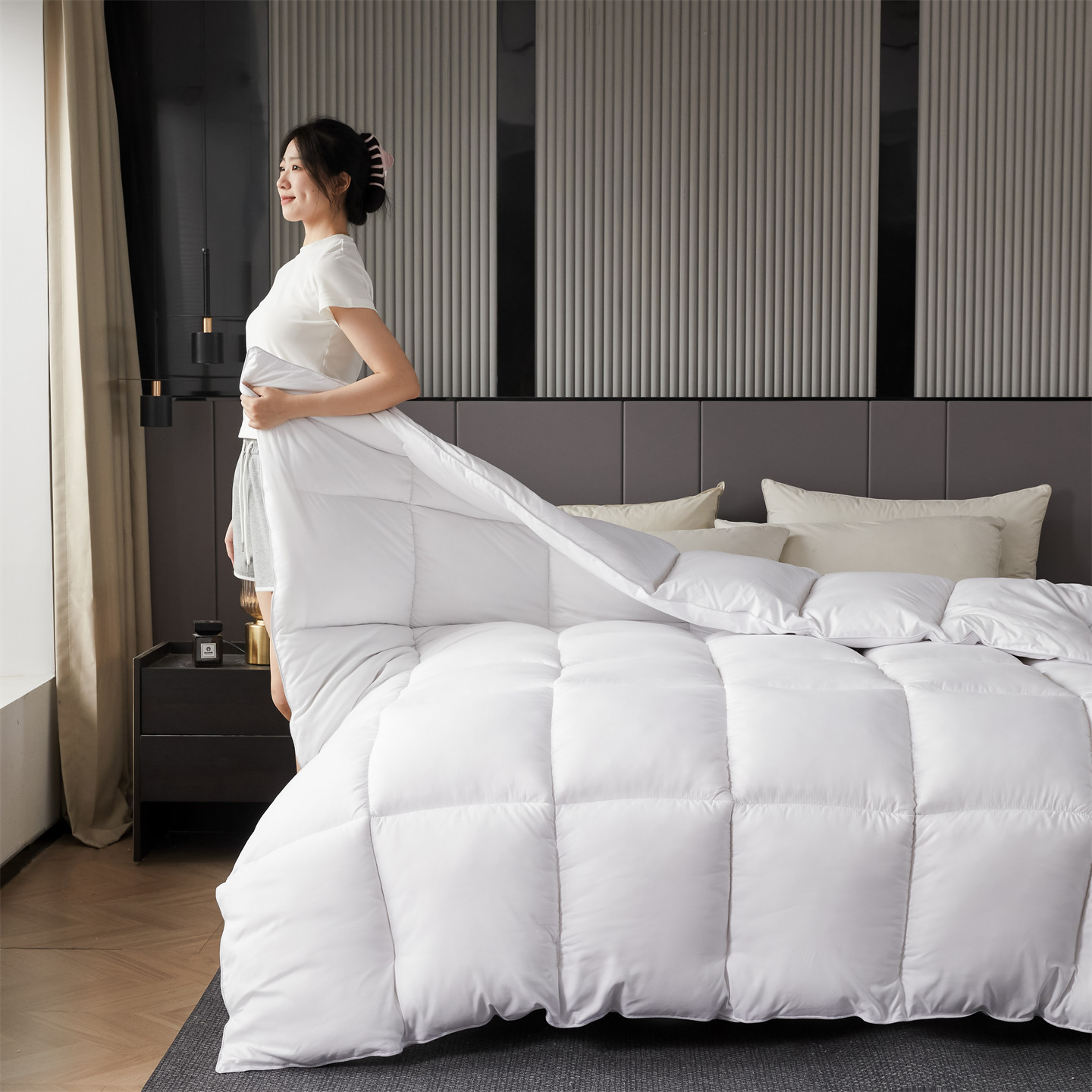 Children's duvet, feather filling, four seasons