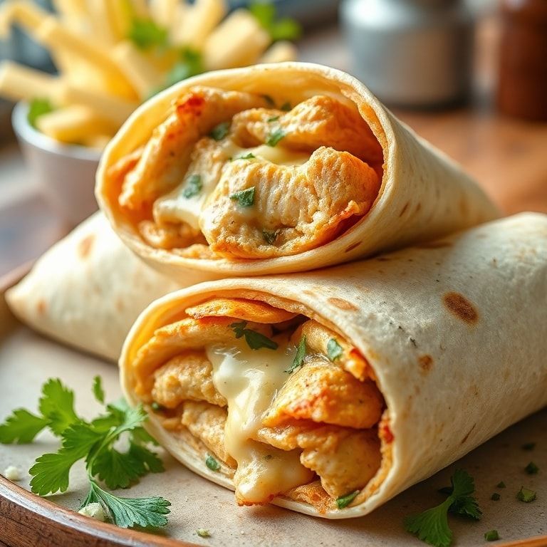 Savory Chicken Caesar Wraps: Quick & Easy Lunch Delight – Fresh & Flavorful