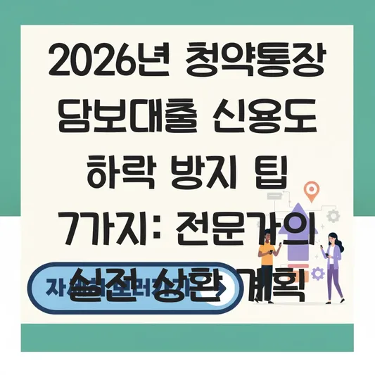 청약통장 담보대출 신용도 하락 방지를 위한 상환 계획 세우는 법 대표 이미지