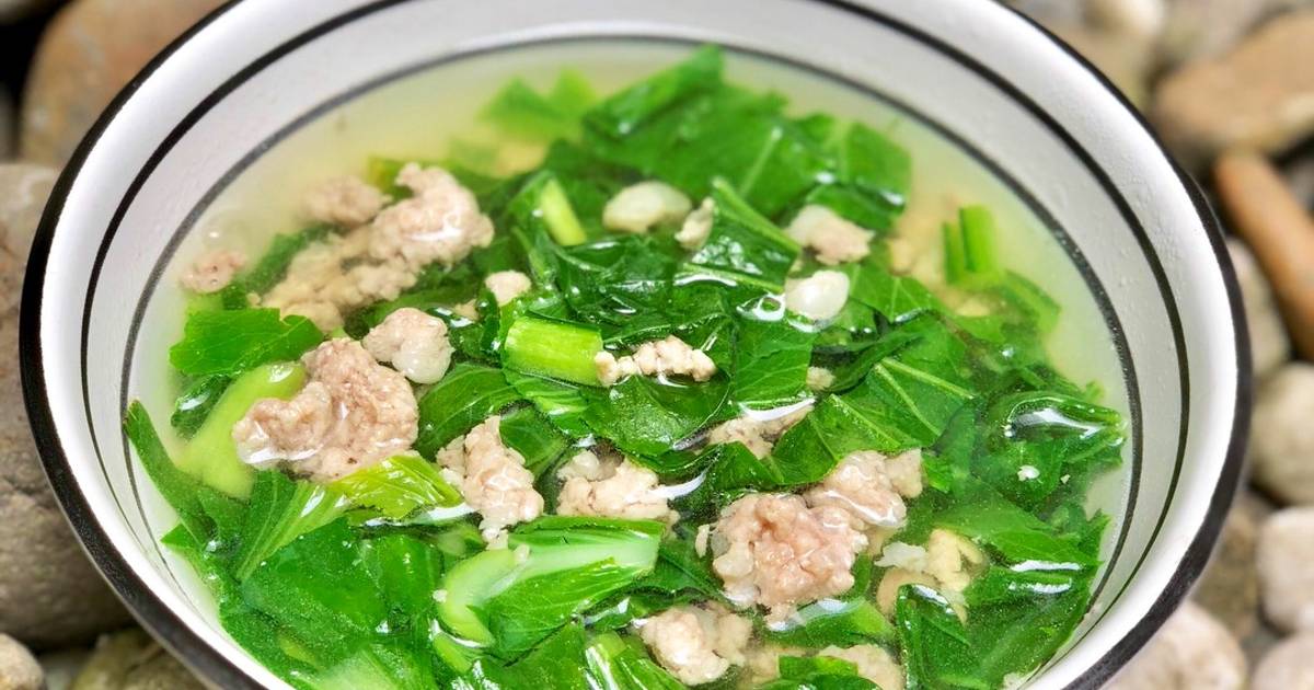 Canh Cải Ngọt Nấu Thịt Bằm