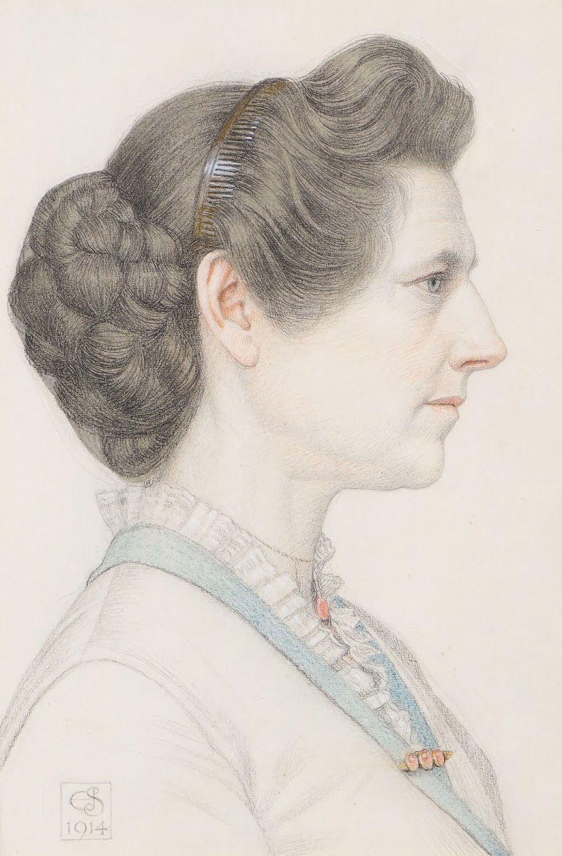 Portrait of a lady in profile 1914