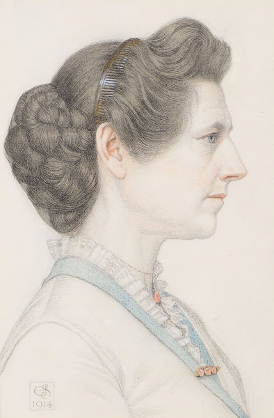Portrait of a lady in profile 1914