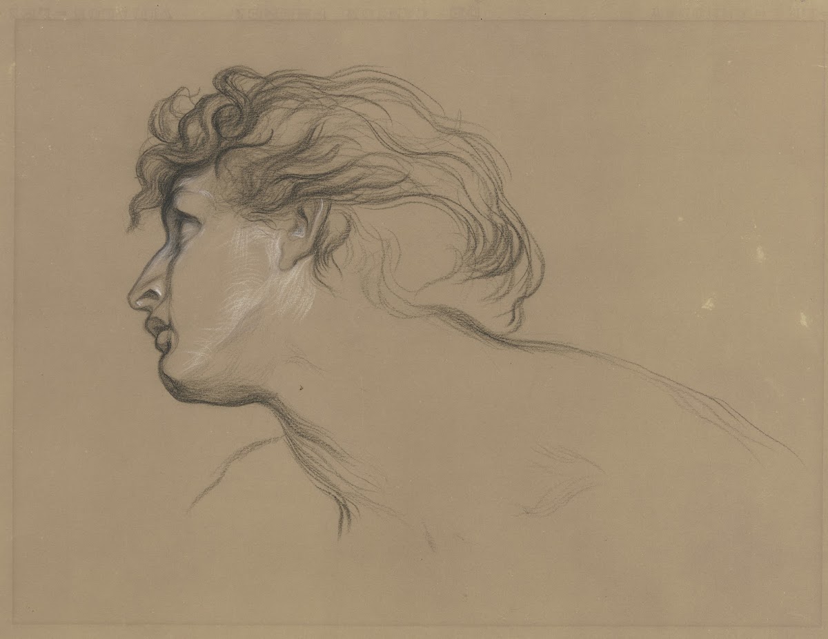 Kopf des Hamlet aus Hamlet und Horatio ca 1868
