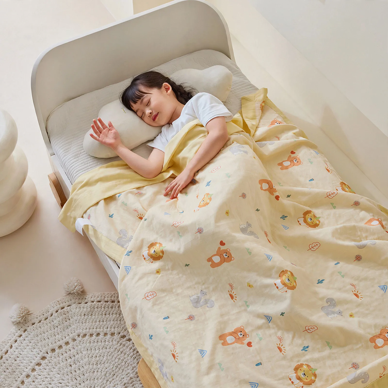 Cotton children's blanket, double gauze, 80×110 cm