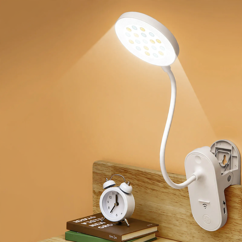 LED-Klemmlampe für Studium und Lesen, augenschonend