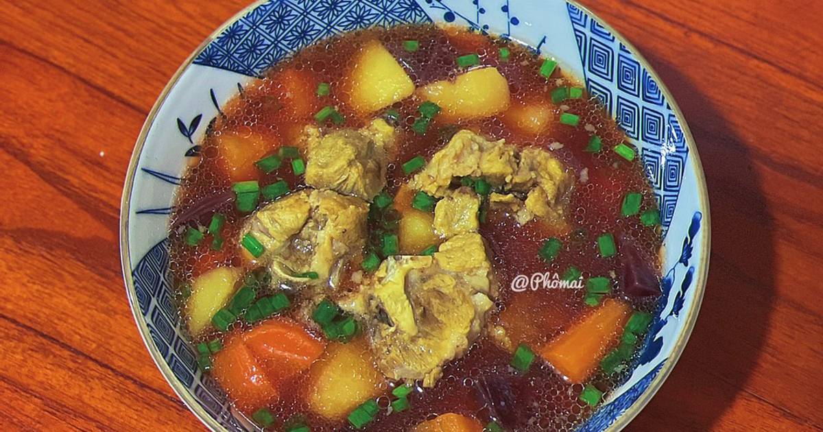 Canh Xương Hầm Rau Củ