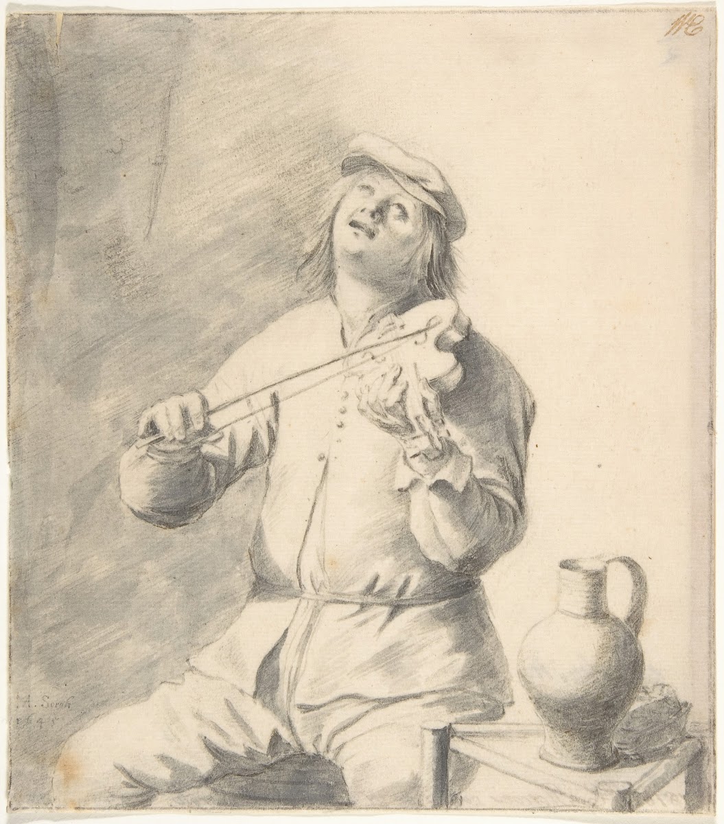 Man Playing The Violin 1645