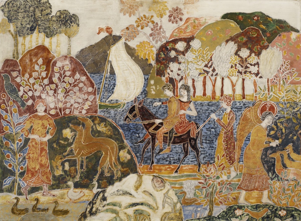 Two Figures on a Mule c 19171920