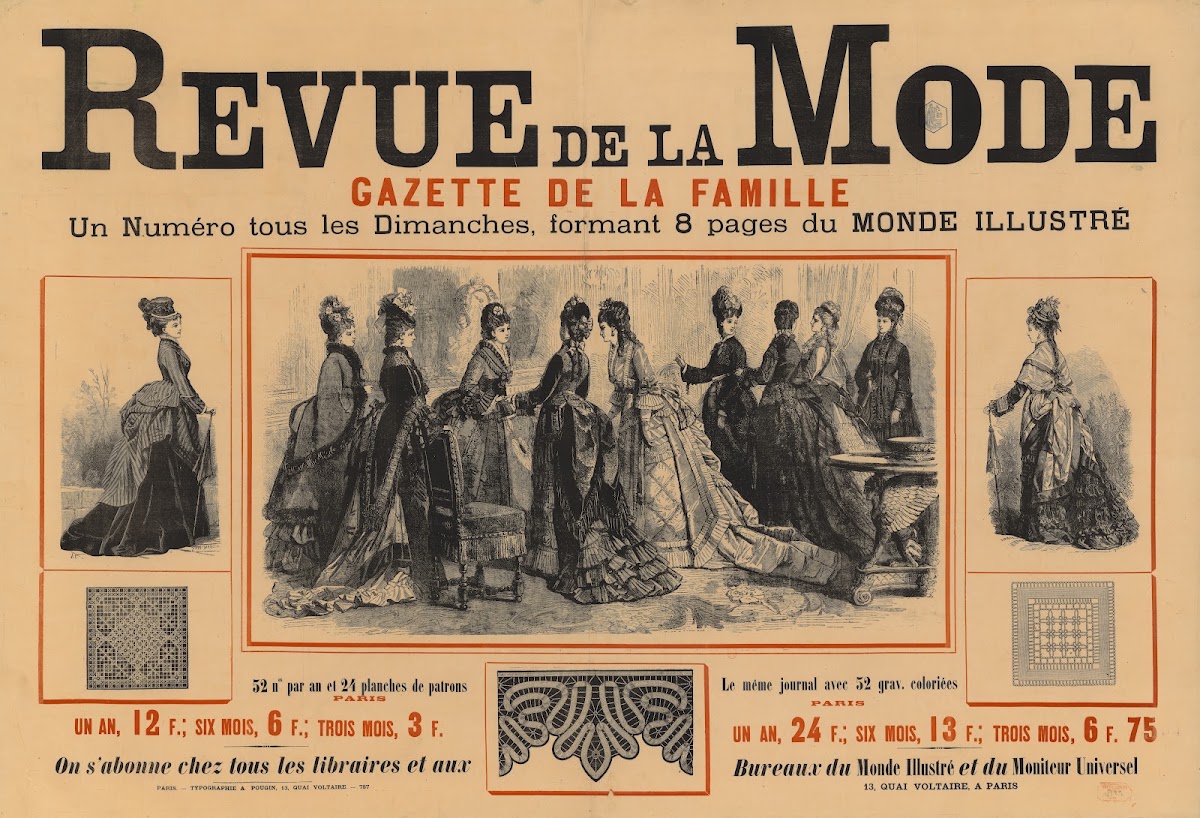 Revue de la Mode gazette de la famille 1874