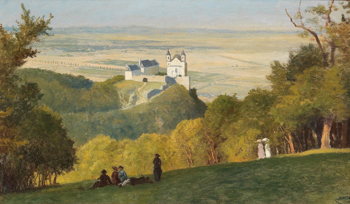 View from the Kahlenberg to the Leopoldsberg