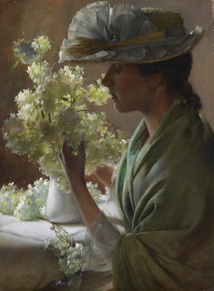 Lady with a Bouquet Snowballs 1890