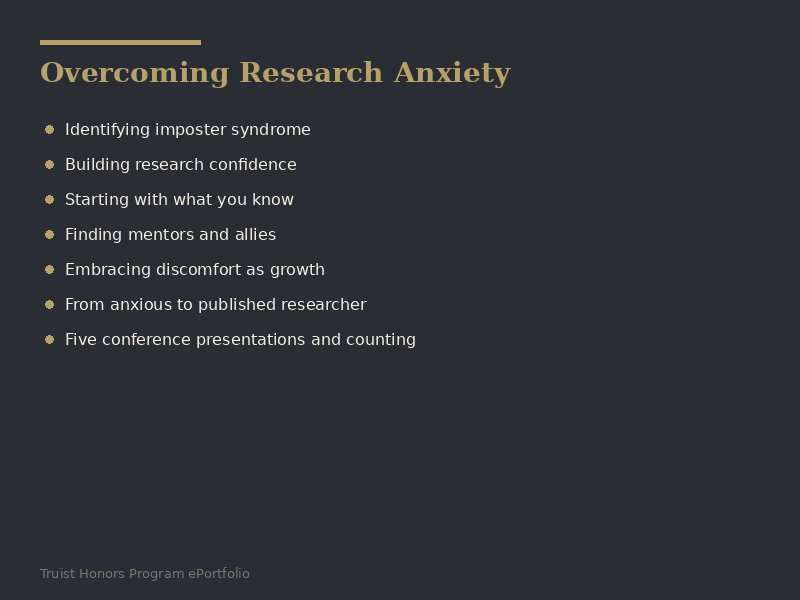 Research Anxiety