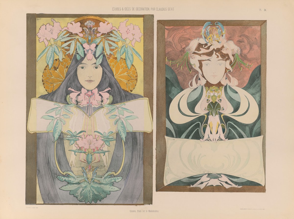 Chimère Étude sur le Rhododendron 1920