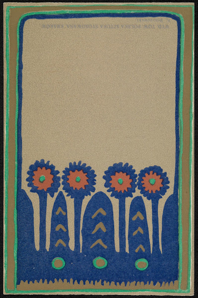 Ornament z kwiatami 1900 1905