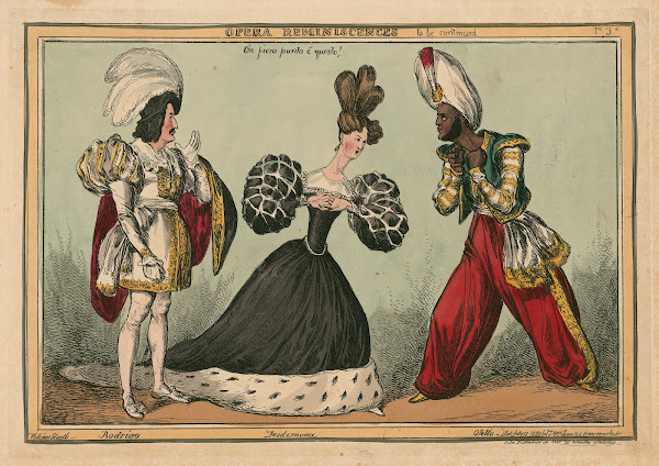 Opera reminiscences Che fiero punto ée questo Rodrigo Desdemona and Othello 1829