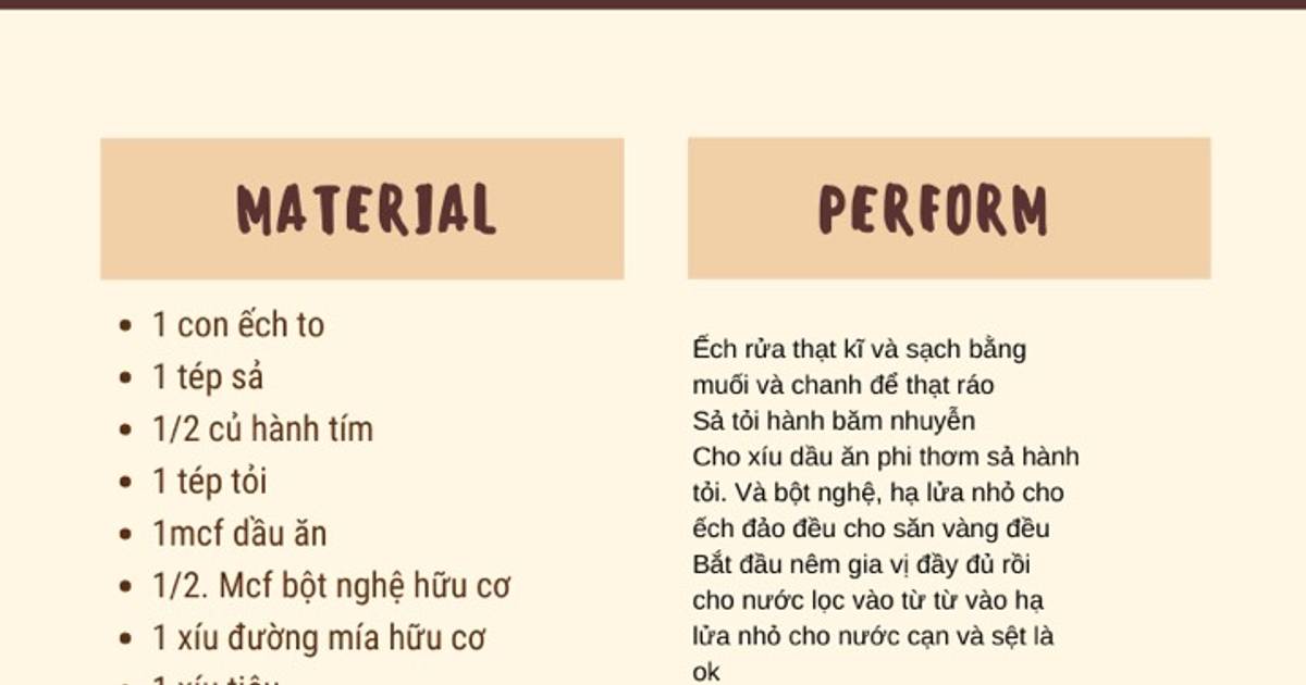 Ếch kho sả nghệ