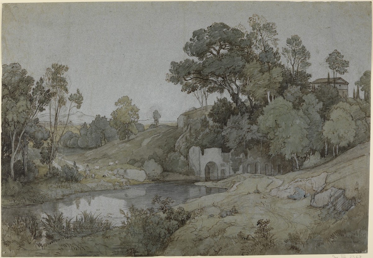 Die Grotte der Egeria 1840