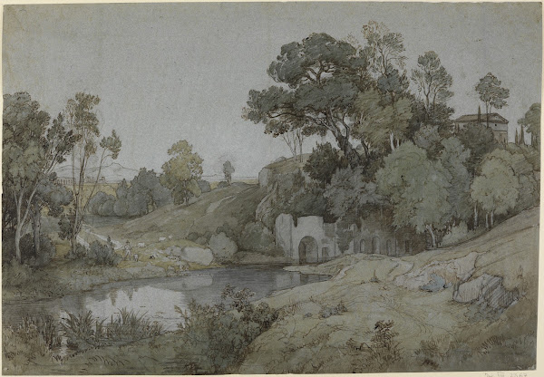Die Grotte der Egeria 1840
