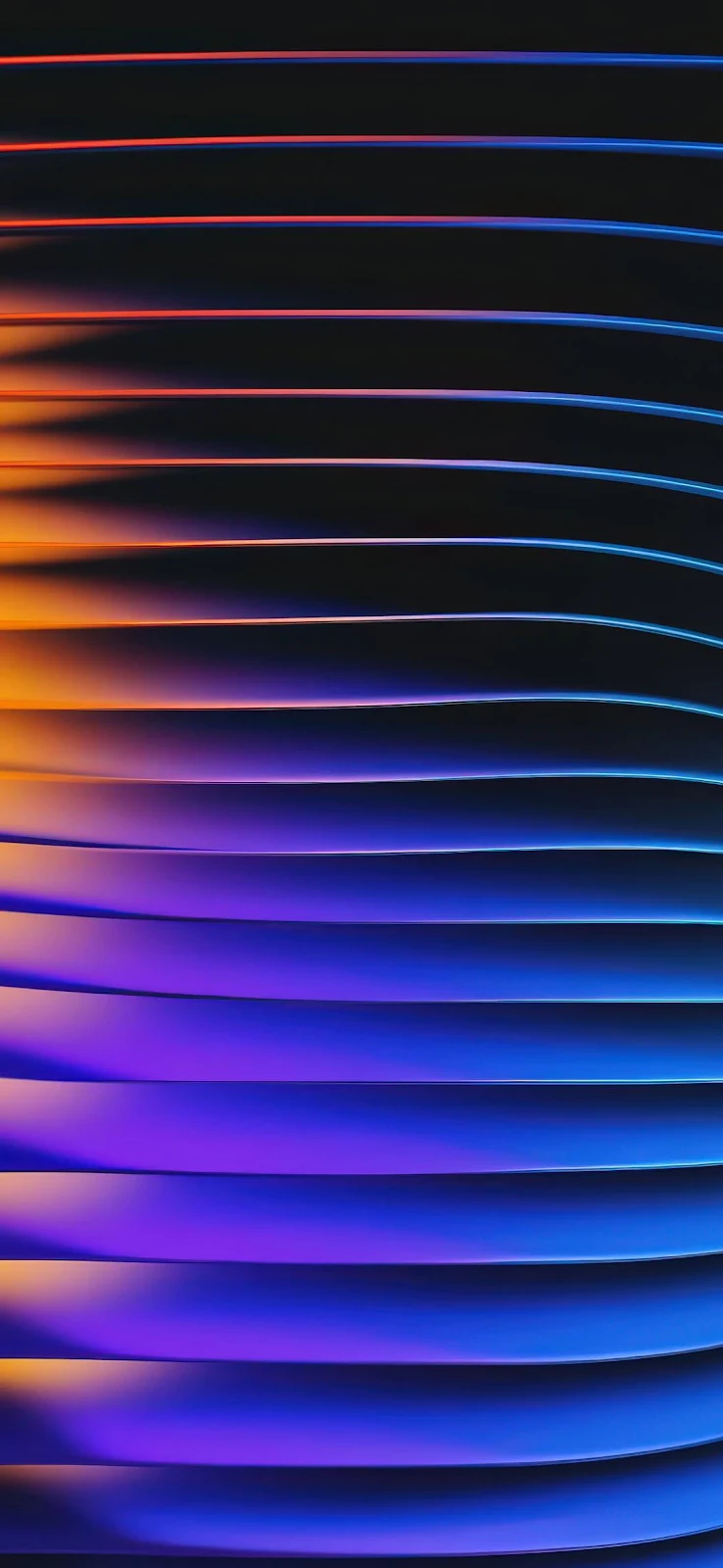 Abstract Colorful Curved Lines - Abstract Digital Art Full HD iPhone Wallpaper (1080x2340)