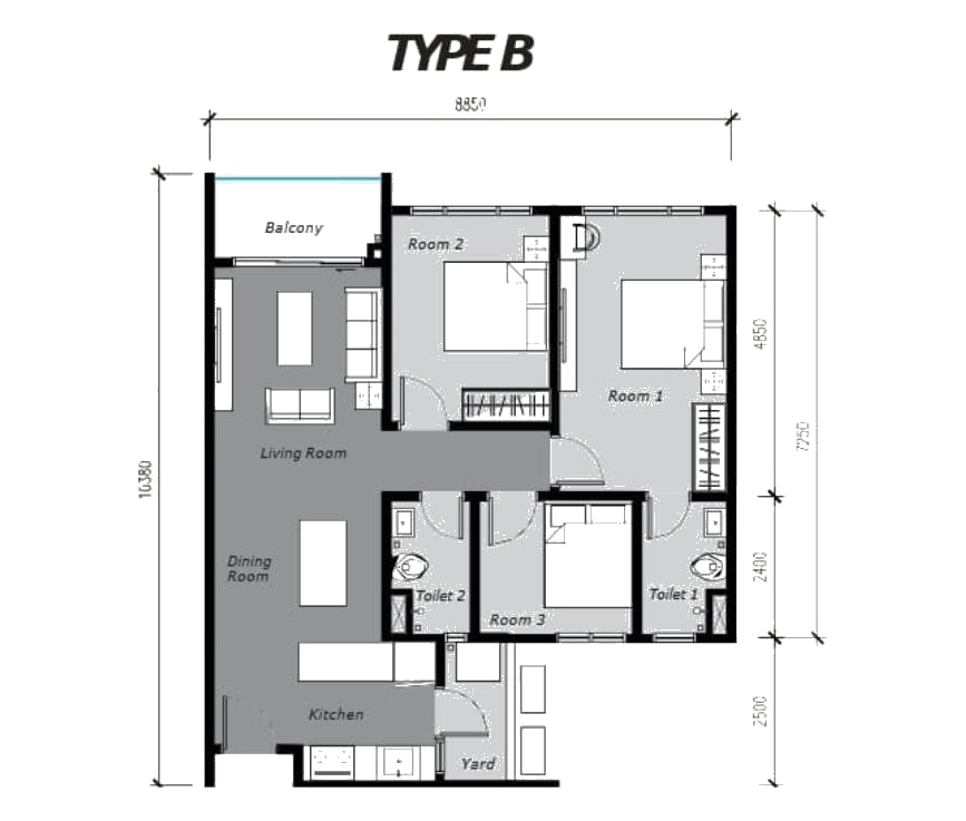 Ambience Residence floor plan