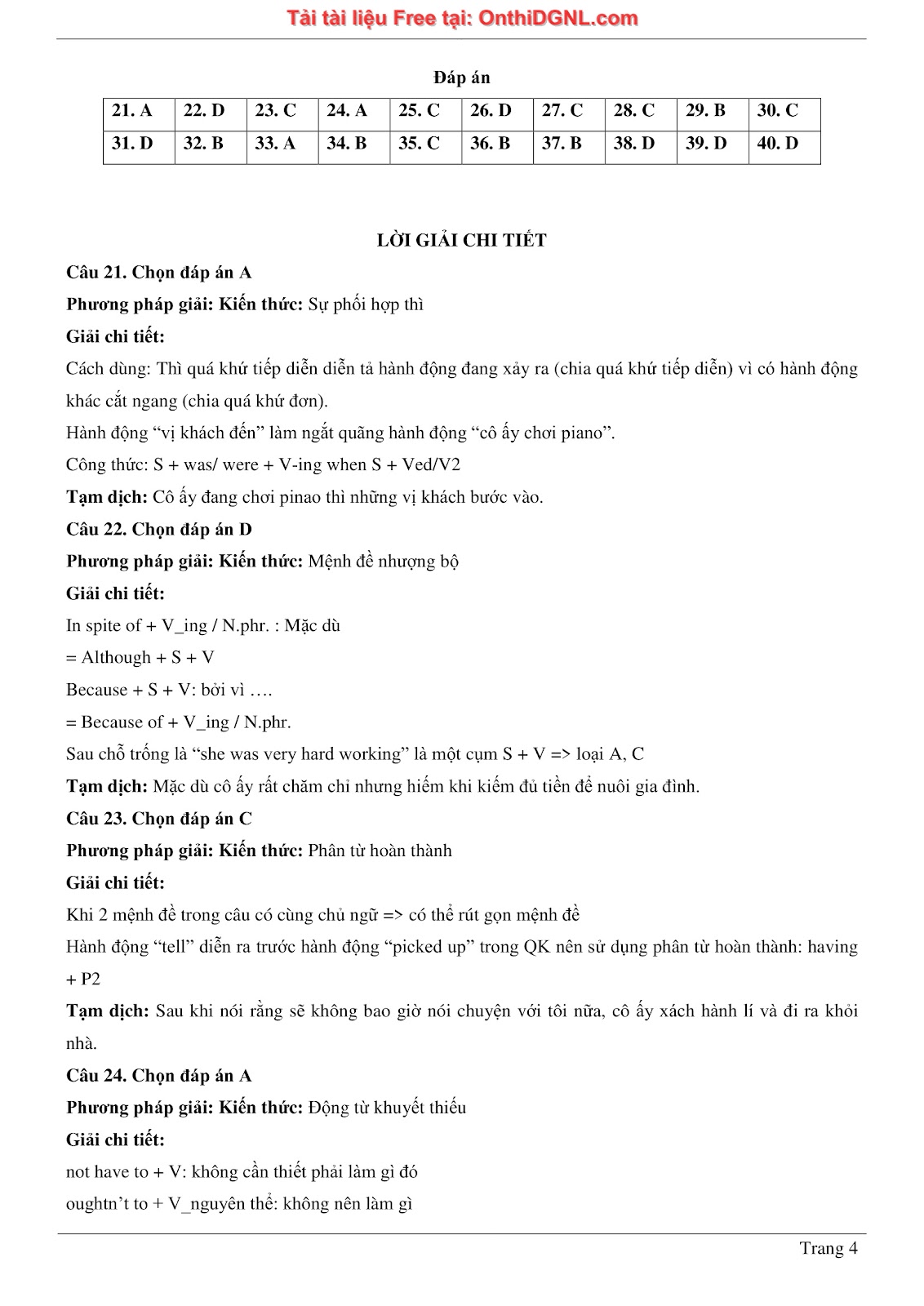 800 bài tập môn Tiếng Anh - Ôn thi ĐGNL ĐHQG TP HCM Phần 17