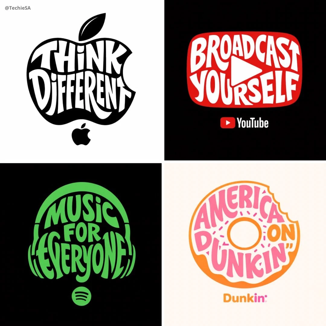Crea una ilustración tipográfica con forma de [OBJECT], donde el texto [BRAND SLOGAN] forma la figura en negrita...