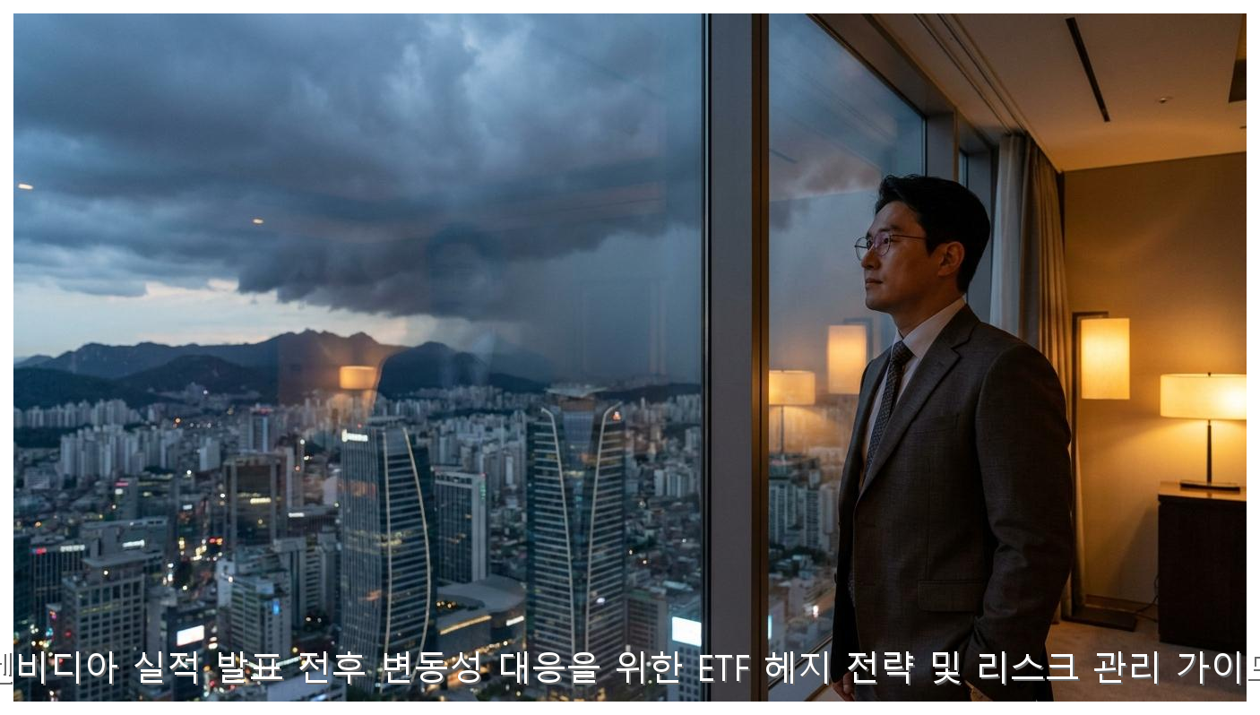엔비디아 실적 발표 전후 변동성 대응을 위한 ETF 헤지 전략 및 리스크 관리 가이드 핵심 안내 및 분석 인포그래픽 (2)