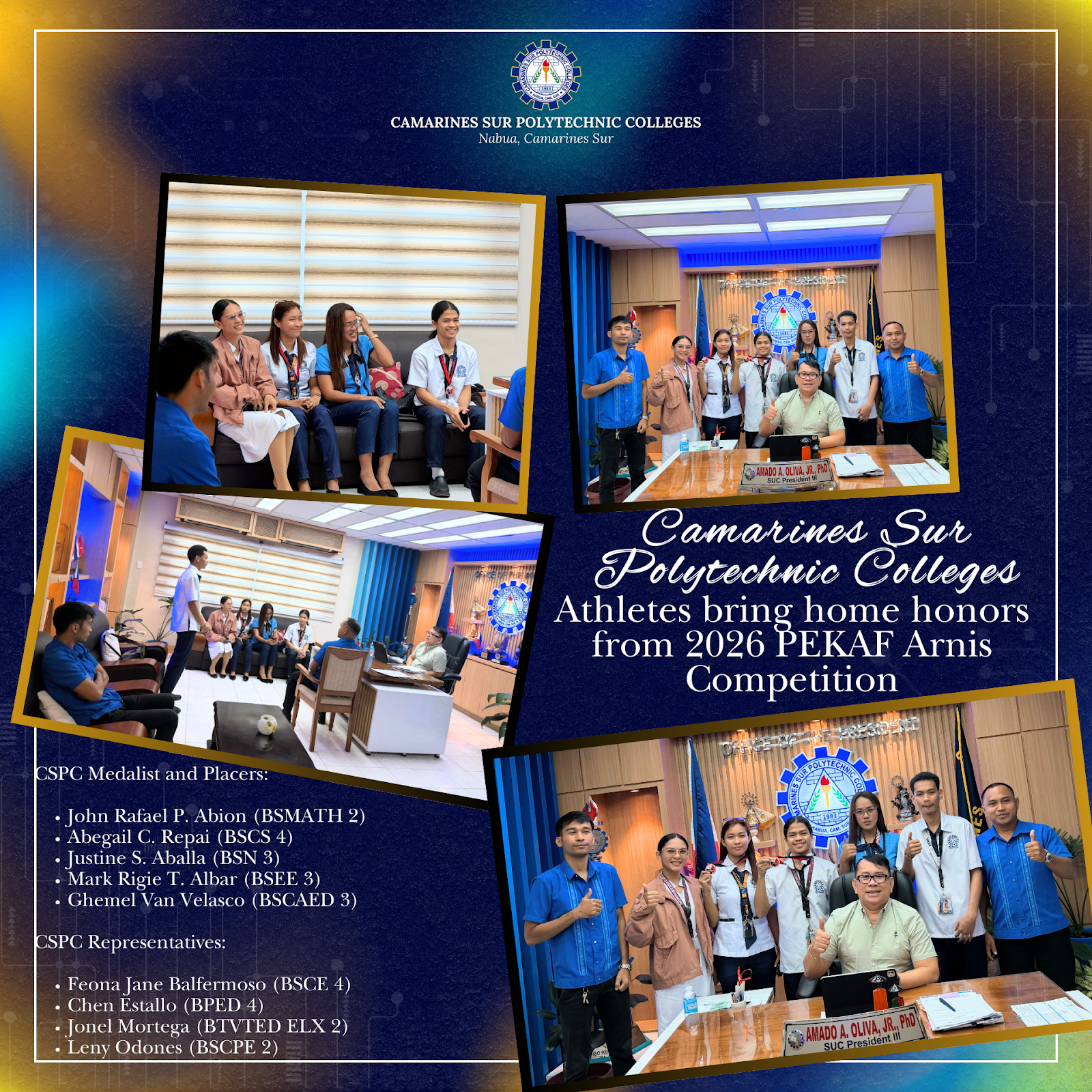 𝗖𝗦𝗣𝗖 𝗡𝗔𝗥𝗔𝗣𝗛𝗜𝗟 𝗔𝗿𝗻𝗶𝘀 𝗧𝗲𝗮𝗺 𝗦𝘁𝗿𝗶𝗸𝗲 𝘄𝗶𝘁𝗵 𝗛𝗼𝗻𝗼𝗿 𝗮𝘁 𝗣𝗘𝗞𝗔𝗙 𝗟𝘂𝘇𝗼𝗻–𝗡𝗖𝗥 𝗔𝗿𝗻𝗶𝘀 𝗤𝘂𝗮𝗹𝗶𝗳𝗶𝗲𝗿𝘀