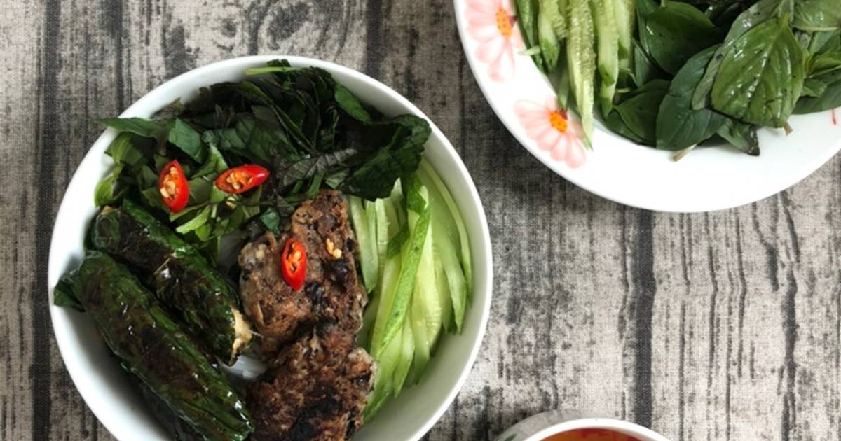 Chả lá lốt chay