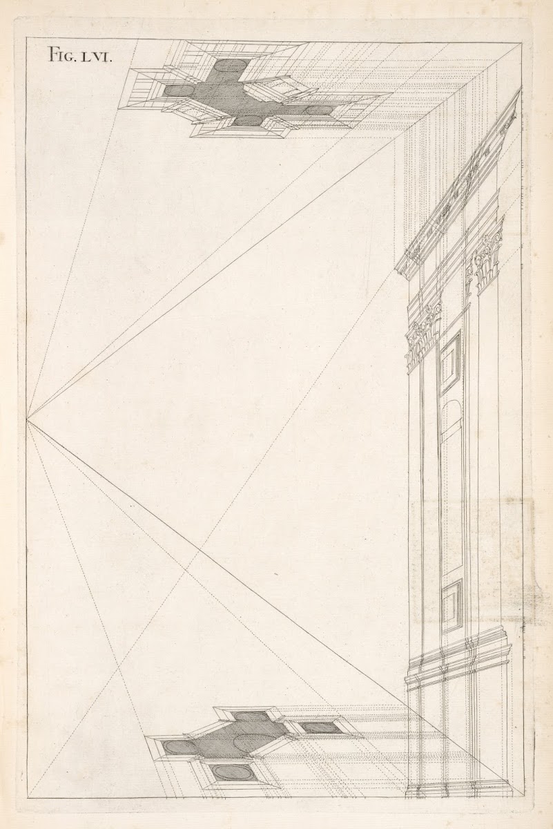 The perspective plans and upright of the Corinthian design foregoing 1707
