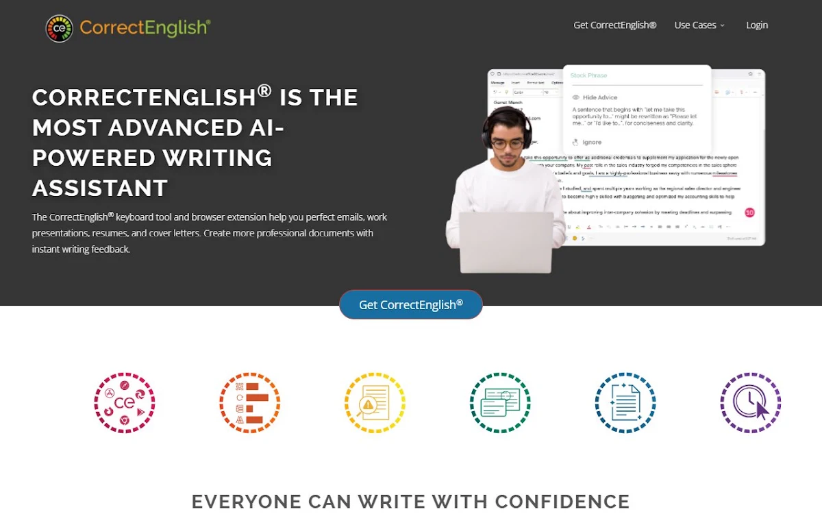 Captura de correctenglish.com