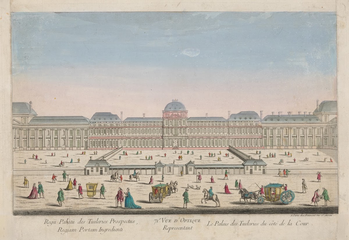 The Tuileries Palace on the side of the Court 1750
