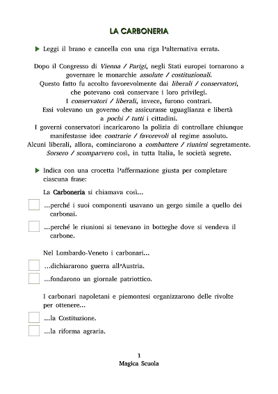 Anteprima della prima pagina: La Carboneria