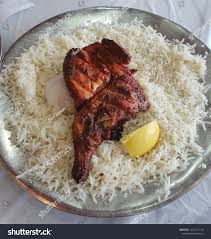 Half Grilled Chicken with Rice
