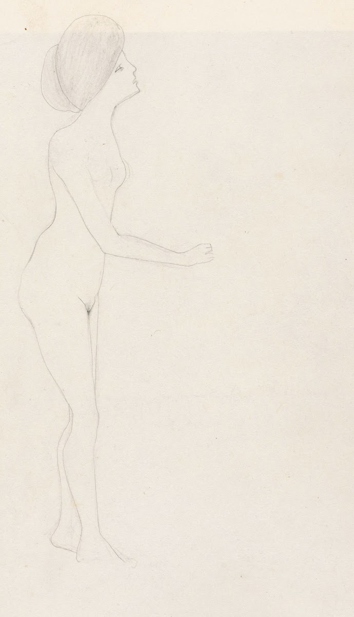 Staande naakte vrouw 1890   1909