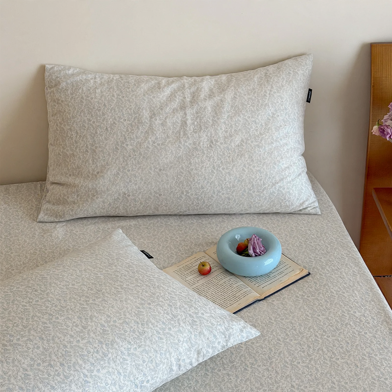 Cotton pillowcase, double-layer, pair