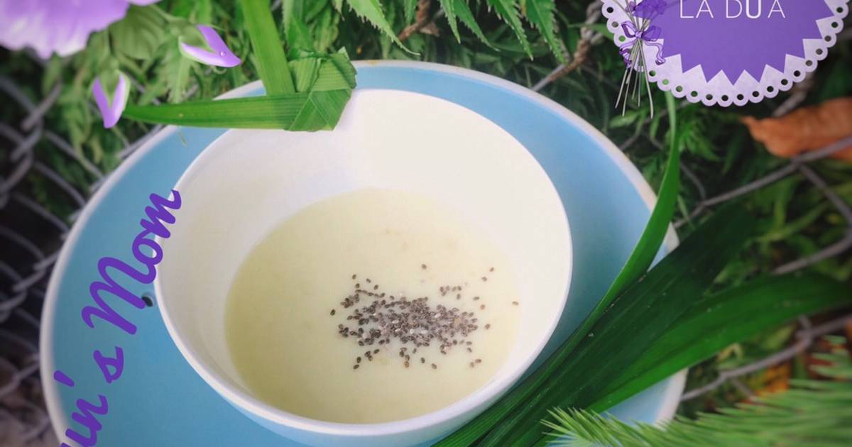 Sữa khoai lang đậu gà lá dứa
