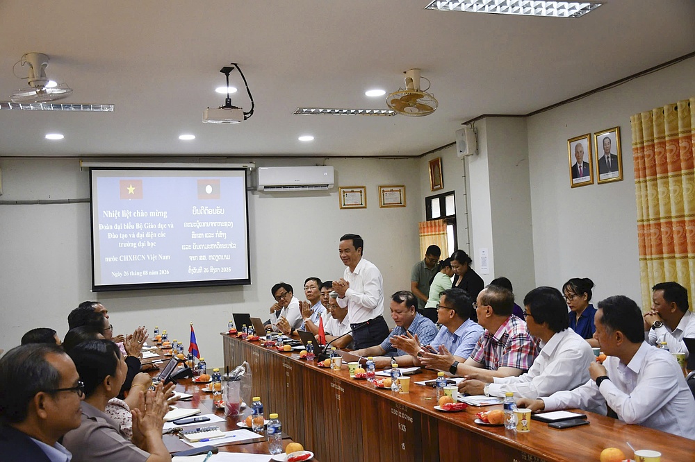 Trường Đại học Tây Bắc tham gia đoàn công tác của Bộ Giáo dục và Đào tạo tại nước CHDCND Lào