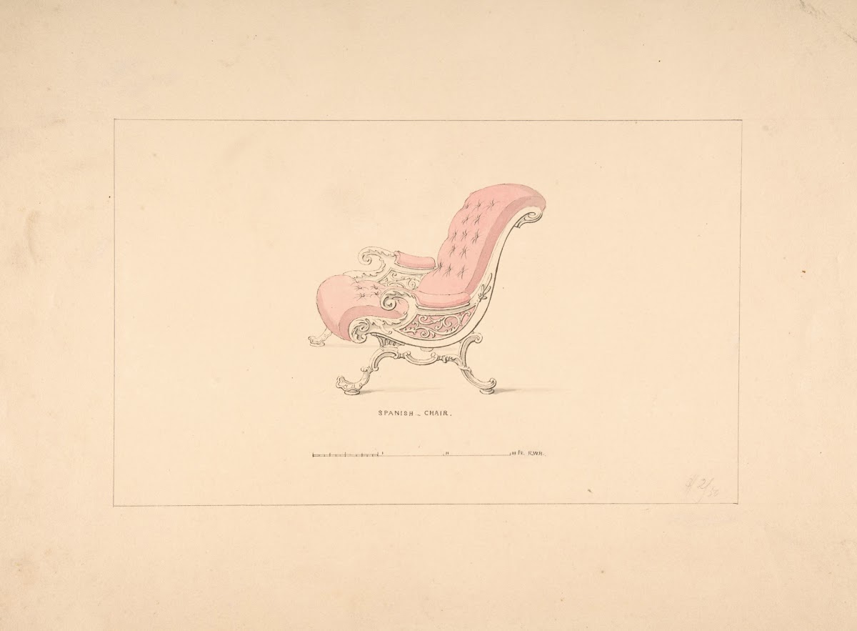 Design For Spanish Chair 18351900
