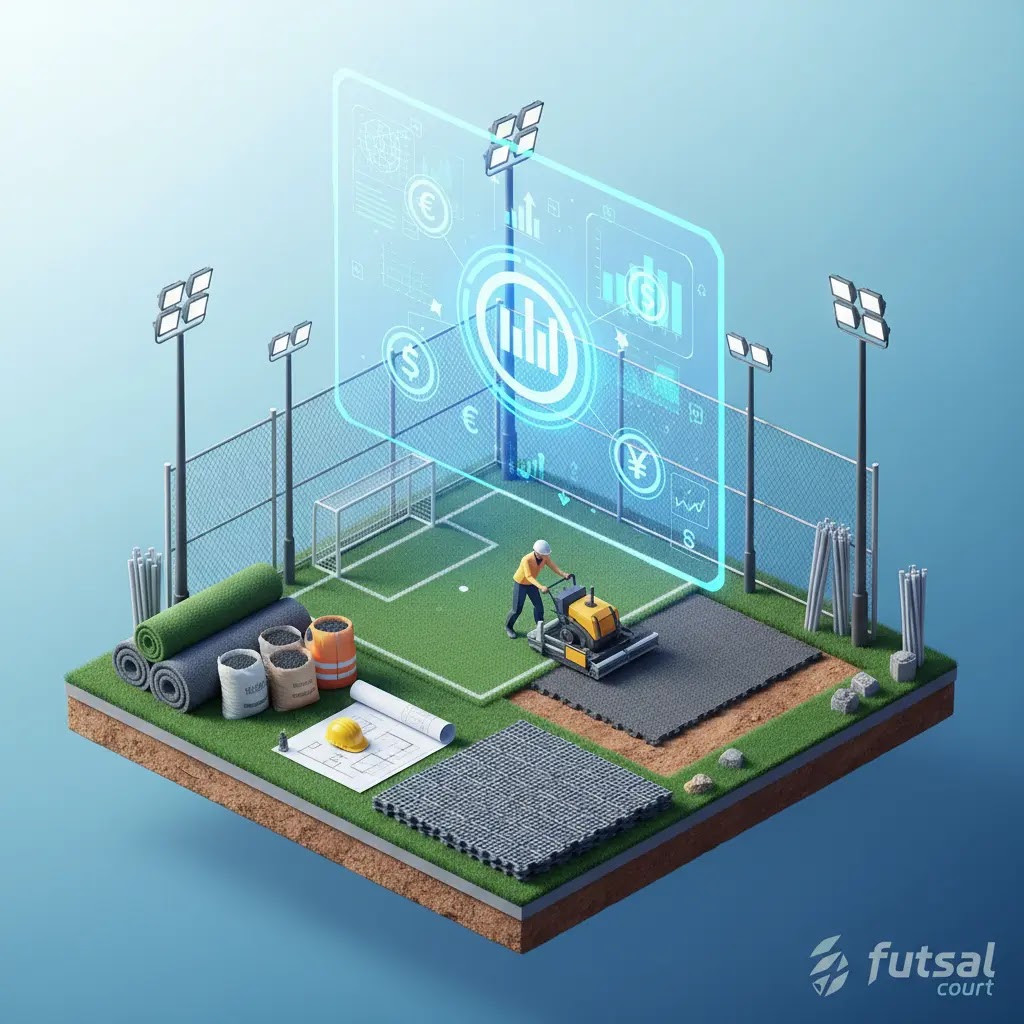 Biaya pembuatan lapangan futsal berapa totalnya