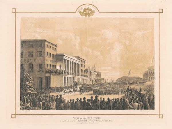 View of the procession in celebration of the admission of California Oct 19th 18