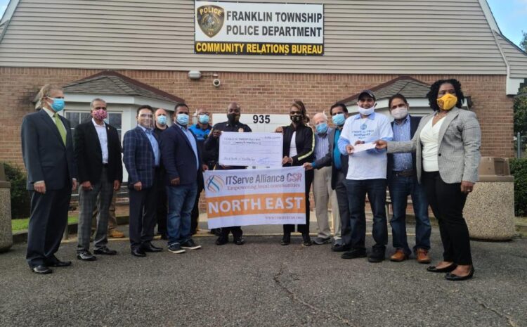 ITServe Alliance NorthEast Chapter Donation of $5,000 to the Franklin Township Police Department