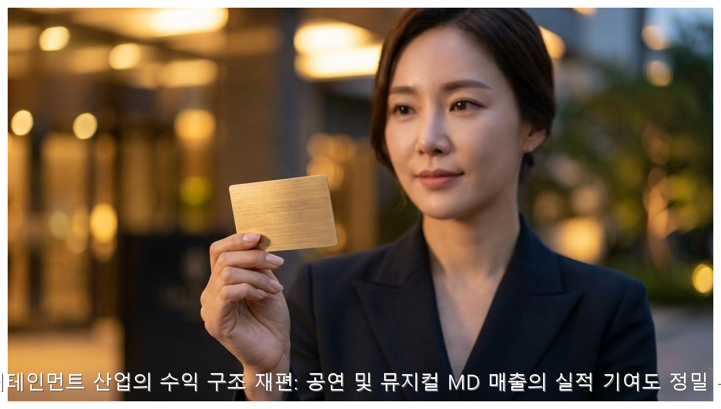 엔터테인먼트 산업의 수익 구조 재편: 공연 및 뮤지컬 MD 매출의 실적 기여도 정밀 분석 핵심 안내 및 분석 인포그래픽 (5)